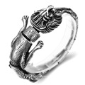 Fashion Hip Hop Silver Jewelry Stainless Steel Jewelry Animal Lion Bracelet